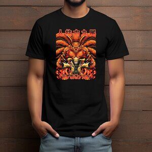 Naruto x Nine-Tails Anime Custom T-shirt